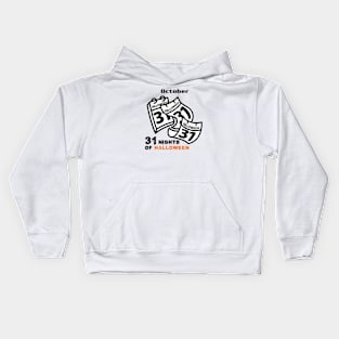 Halloween lasts all month! Kids Hoodie